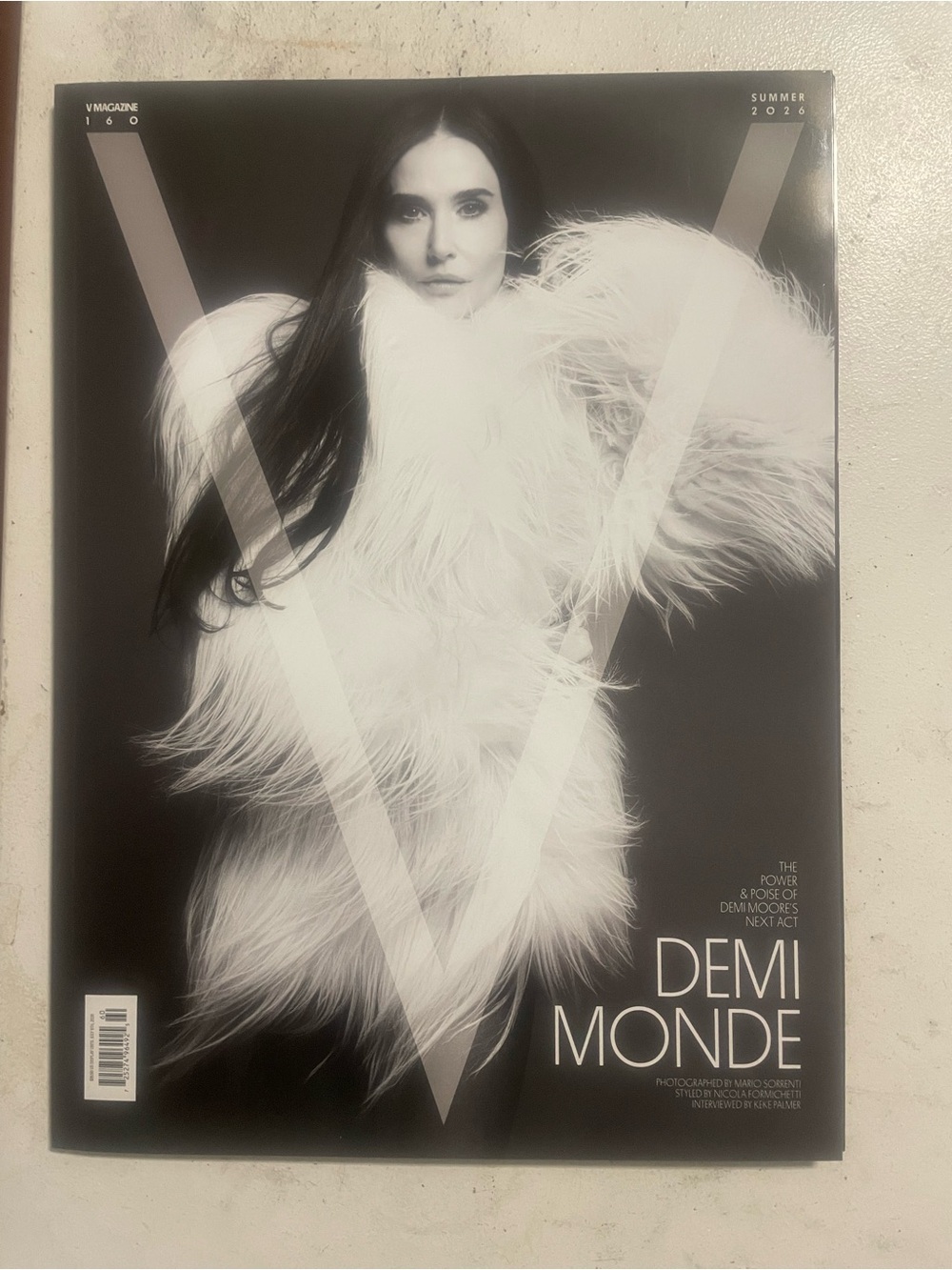 V Magazine Demi Moore Cover - Black & White
